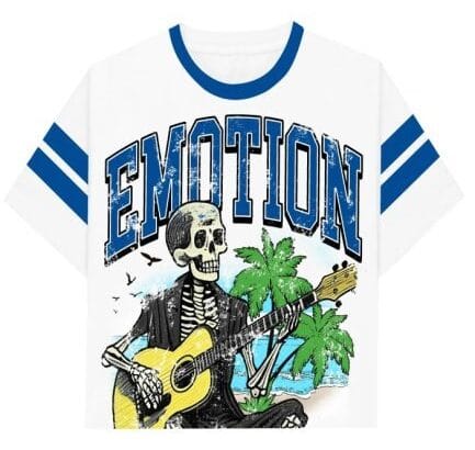 Mixed-Emotion-Guitar-Cropped-Tee